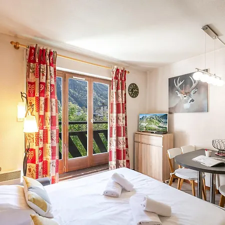 : Charmant, Balcon Vue Mont-blanc, Parking, Wifi, Animaux Acceptes - Fr-1-343-221 *